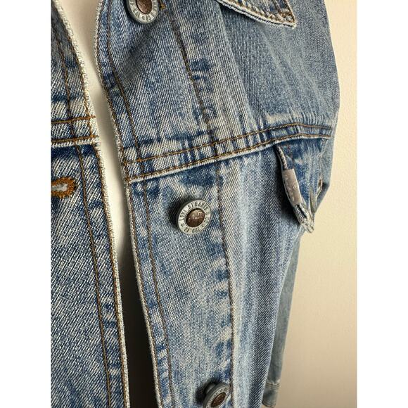 Vintage Levi Strauss SilverTab Long Denim Jacket - Size Medium - Picture 2 of 9